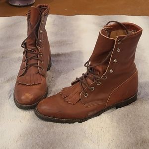 Justin Lace Up Boots